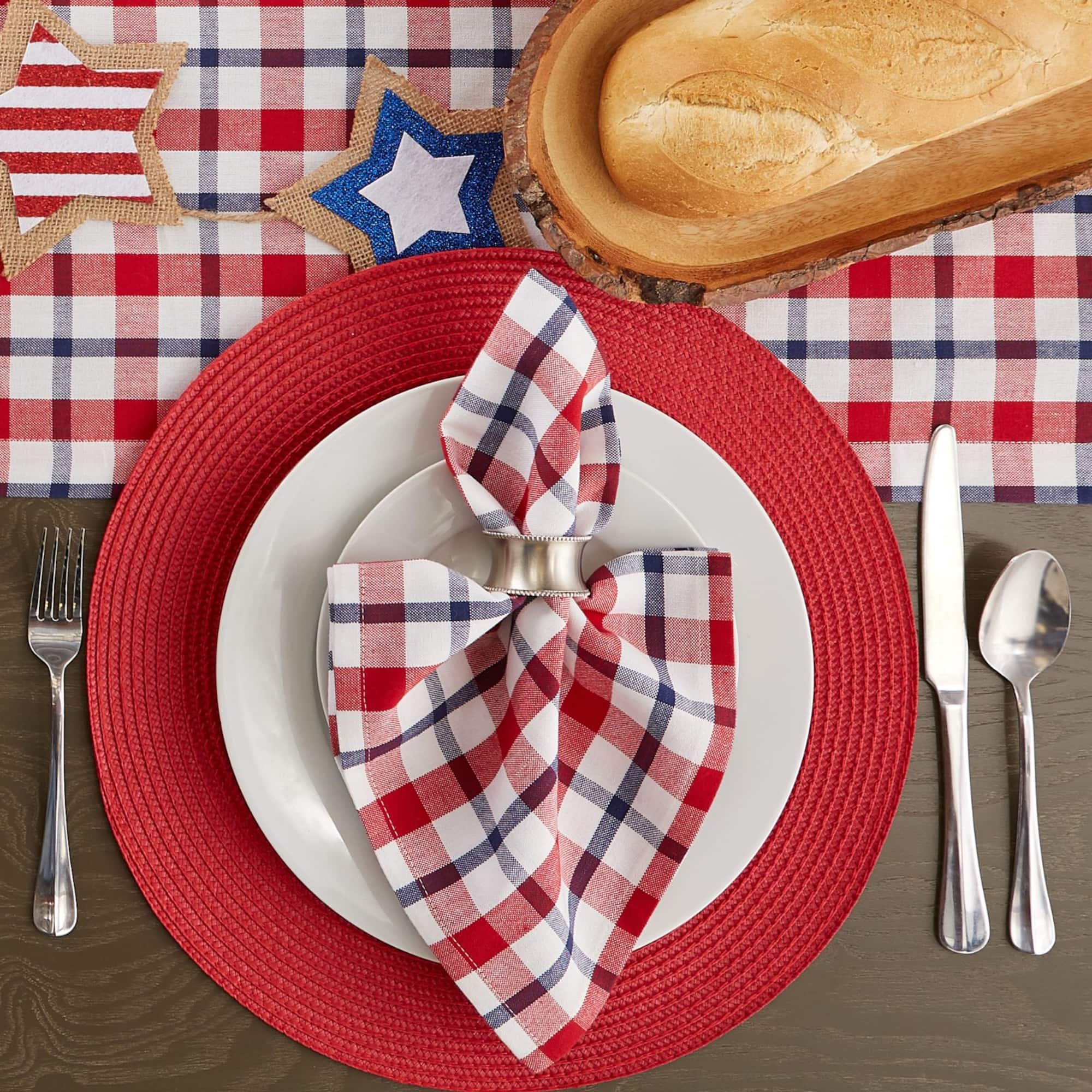 DII® American Plaid Cloth Dinner Napkins, 6ct.